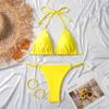 Costume da bagno bikini sexy da donna spezzato in stile europeo e americano 2025