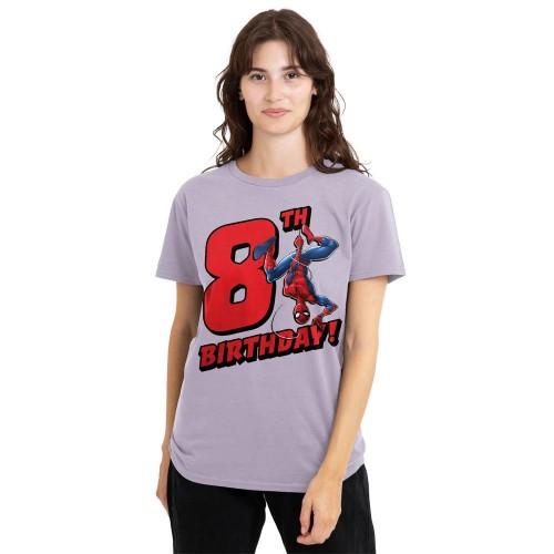 Spider-Man Womens/Ladies 8th Birthday T-Shirt