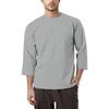 Men's casual and fashionable printed round-neck three-quarter sleeve top T-shirt