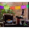 Altar de Ofrendas Dia de Los Muertos Mexican Papel Picado Tissue Paper Banner. Colorful Day of The Dead Decorations Medium Size Panels