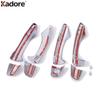 Side Door Handle Cover Trim For Hyundai Santa Fe IX45 SUV 2013 2014 2015 2016 2017 2018 Chrome Decoration Covers Car Accessories