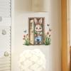 Wooden Door Painting Little Rabbit Butterfly Flower Multi-bedroom Living Room Home Background Beautification Wall Stickers