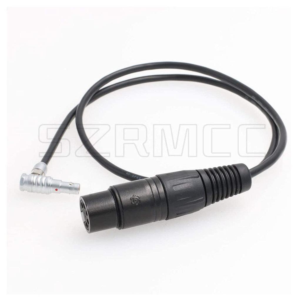 SZRMCC XLR 5-Pin Female to Right Angle 00BArri 5-Pin Audio Input Cable for Alexa Mini and ZCAME2 Cameras (Right Angle 60cm)