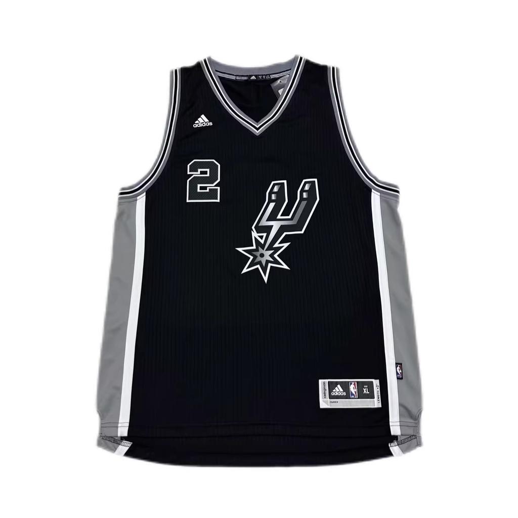 Adidas X NBA Collaboration Spurs Leonard Fashionable Versatile Number 2 Print Fan Edition Sleeveless Basketball Jersey Unisex Jersey 7470A-3HX-K91585