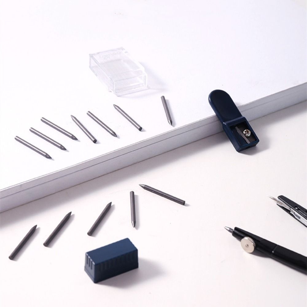 Drafting Tool Compass Pencil Lead Replacement 2mm Pencil Sharpener Compass Core  Students Drafting