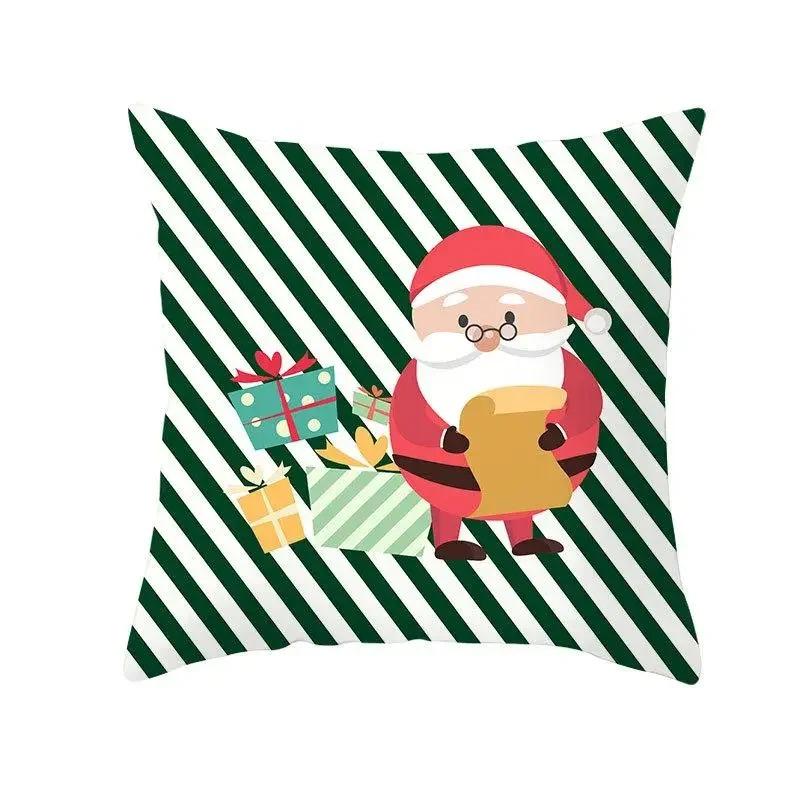 Fronhas temáticas de Natal Acessórios para carro Escritório Papai Noel Sala de estar Sofá Fronhas para casa