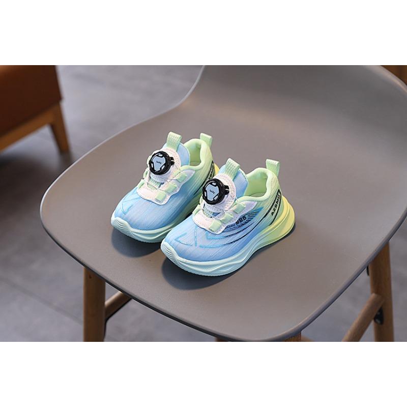 Children's Comfortable Sports Shoes | Breathable Running Sneakers for Boys & Girls with Rotating Buckle Closure