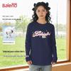 Baleno Women's Pure Cotton Fluffy Dog Print Long-Sleeve T-Shirt