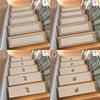 Non-Slip Stair Treads Washable Home Steps Protective Mat Creative Stair Carpet  Pets Safe
