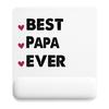 Tapis de souris - PLANETEE - Best Papa Ever - 22x18 cm - Surface lisse antidérapante - Épaisseur 3 mm