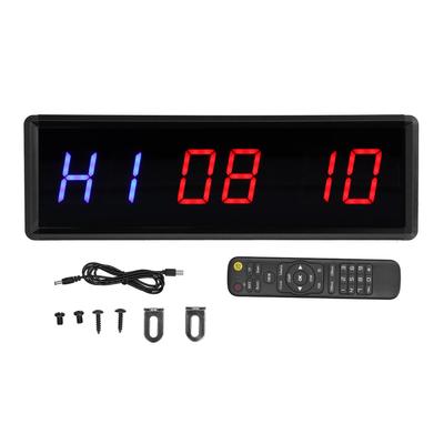 LED Intervalový časovač Gym Cvičení Odpočítávání Nahoru Hodiny Stopky pro Fitness Cvičení