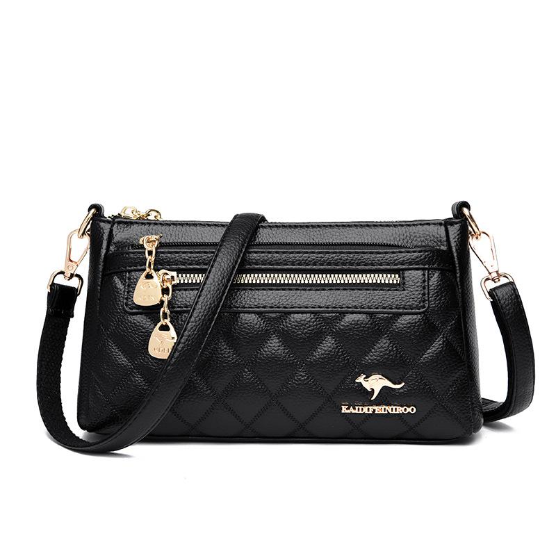 

Женская сумка простая и модная женская портативная сумка через плечо маленькая квадратная сумка чёрный