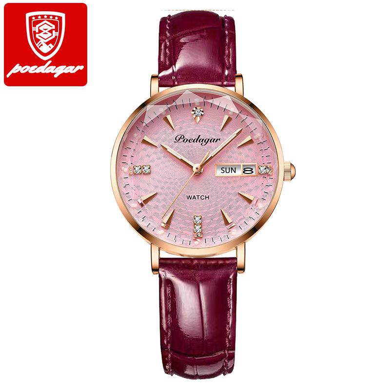 312 High Quality Women's Watch Waterproof Luminous Shock Ladies Watch Stainless Steel Quartz Watch Women Wrist Luxury