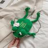 2025 NEW Cute Frog Shape Clip Bag Funny Cartoon Women Girl Mini Knitting Messenger Bag Chain Single Shoulder Crossbody Bag