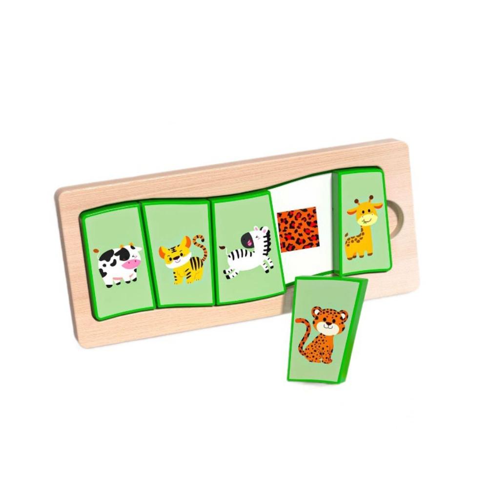 Puzzle Board Shape Matching Board Game Montessori Animal Jigsaw Toys  Thinking Training