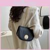 Chic Saddle Bag For Women In Black White Purple And Khaki Stylish Everyday Use