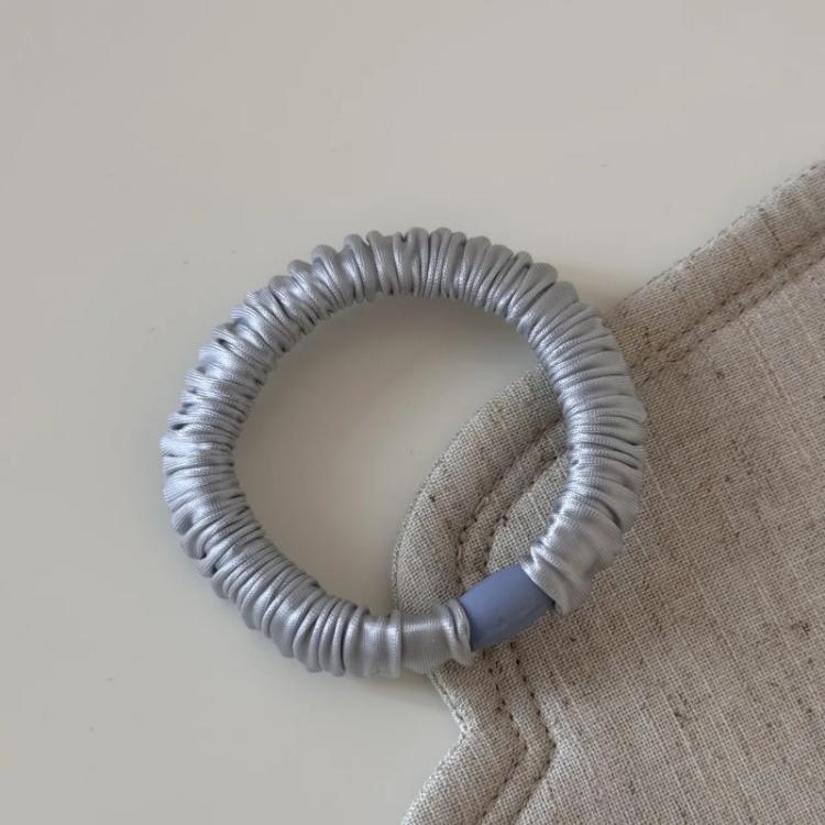Korean Basic Simple Elastic Ice Silk Large Intestine Hair Band Solid Color Headrope Girls Women Hair Accessories