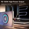 TOOCKI TX107C2 2m 100W Fast Charging USB C to USB C Cable Touch Control LED Display Data Sync Cord