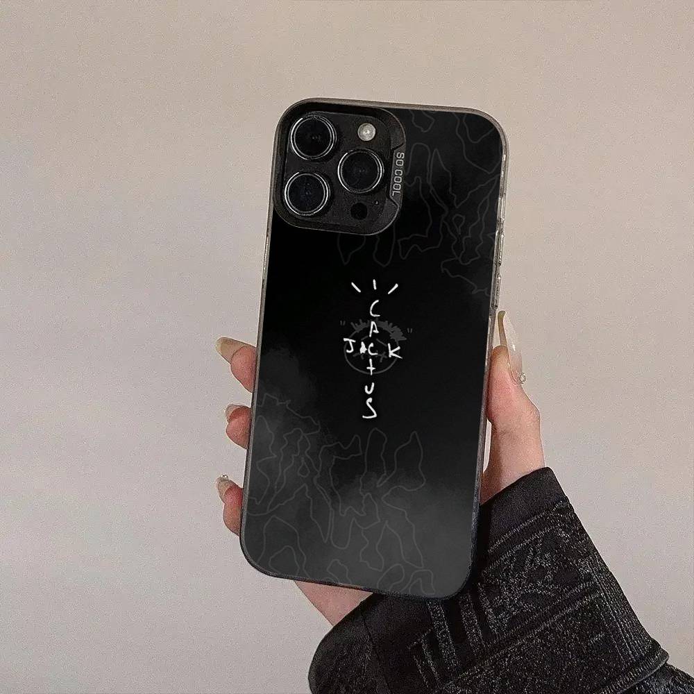 Chris Brown American Rapper Colored Silver Frosted For IPhone Phone Case 17 16 15 14 13 12 11 Pro Max XR Plus Shockproof