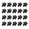 Uxcell RJ45 Dust Cover Black RJ45 Dust Silicone Ethernet Port Protective Covers for Media and Network Pack of 20 Caps, Plugs, Converters, Routers,