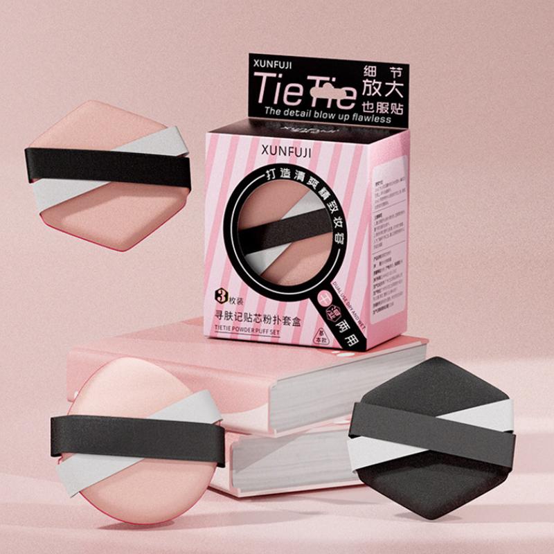 Doppio Nastro Grande Goccia d'Acqua Cuscino d'Aria 1/2/3 Pezzi Uso Bagnato o Asciutto Cipria per Cuscino d'Aria Spugnetta Strumento per Trucco Portatile Multifunzione