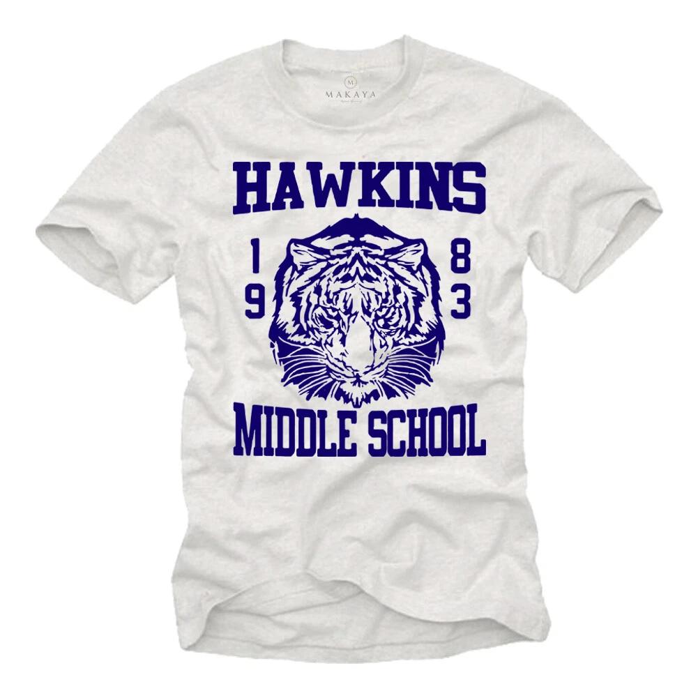 Stranger T Shirt Hawkins Middle School Dustin 11 Eleven Gift Fans- M