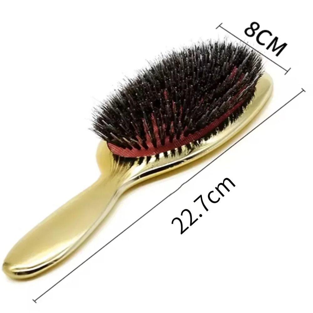 Oval Shape Hair Brush PS Hairdressing Massage Comb Boar Bristle Paddle Hair Brush Hairdressing