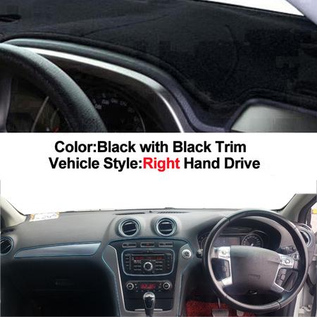 Car Dashboard Cover Dash Mat Carpet Cape For Ford Mondeo MK4 2007 2008 2009 2010 2011 2012 2013 LHD RHD Auto Sunshade  2 Layers