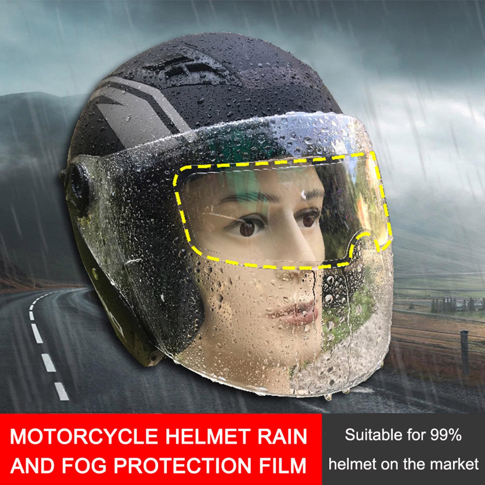 

Motorcycle Helmet Waterproof Lens Film, Universal Rain and Fog Protection Film, Transparent Lens Sticker Helmet Anti светло-синий