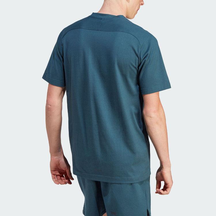 Adidas Z.N.E. Tee Logo T-Shirt Men Tops Blue IJ6130