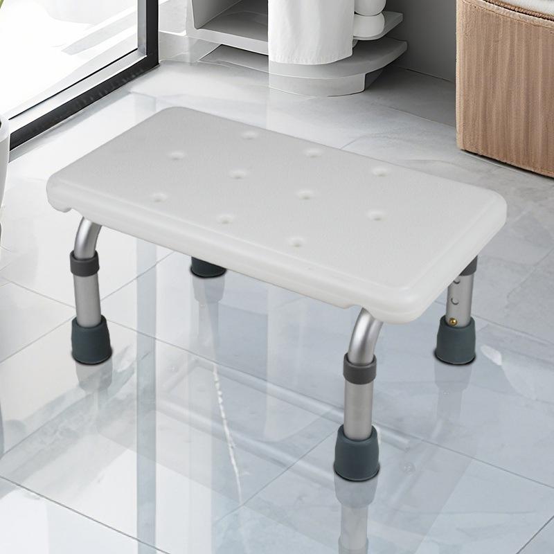 Adjustable Non-slip Aluminum Bathroom Footrest Stool
