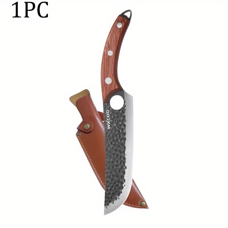 

1 шт. Нож для обвалки из нержавеющей стали с ножнами для ножа Профессиональный разделочный нож Острый кухонный нож шеф-повара 1PC