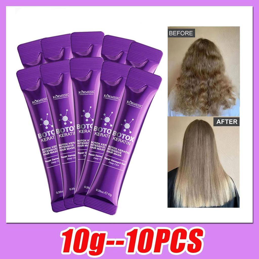 Botox Keratin Intensive Hair Mask for Repairing Damaged Hair - Reduces Breakage and Split Ends, Deeply Moisturizes for Soft, Shiny Hair