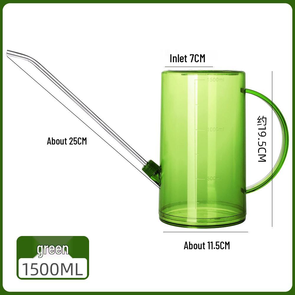 Arrosoir Transparent Grande Capacité en Acier Inoxydable avec Bec Long pour le Jardinage.