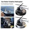 Solar Rotation Helicopter Car Air Freshener Odor Removal Aromatherapy Car Fragrance Diffuser Ornaments Car Interior Decoration