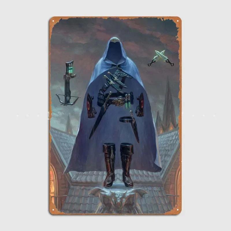 D-Dungeons And Dragons Posters Bedroom Decoration Game Signs Wall Art Vintage Metal Tin Sign for Gamer Room Wall Decoration Home