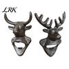 Retro Bottle Opener Elk Cow Head Opener, Wall Mounted Beer Cap Heavy Duty Cast Iron Remover, Rustic for Home Bar, Industrial Decor