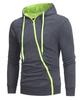 Men's Trendy Brand Hooded Sweatshirt: Oblique Zipper Jacket for Autumn/Winter.