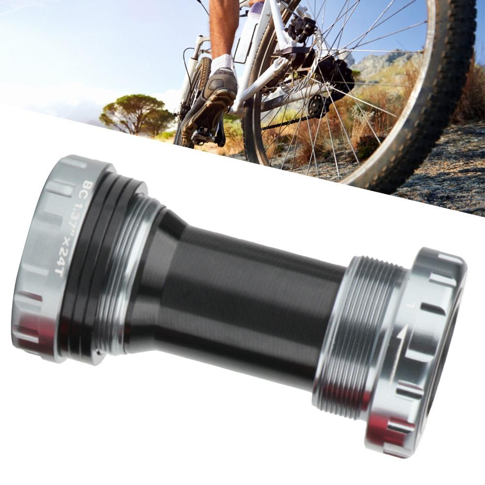 BC1.37 X 24T Thread Bike Bottom Bracket for Shimano  24mm Cranksets Drivetrain Maintenance