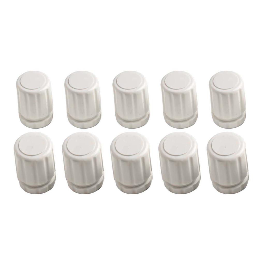 10 White Hand Wheel Switches for Manual Temperature Control in Heating