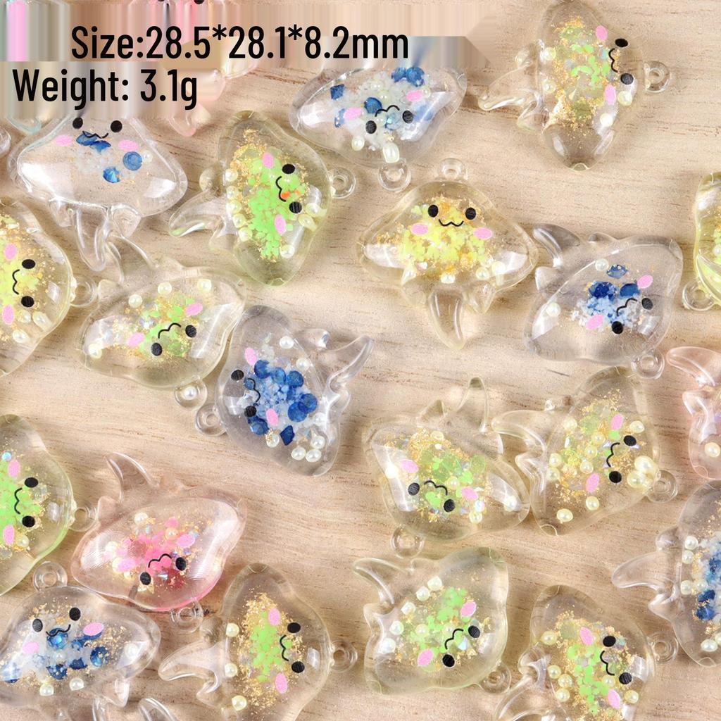 DIY Marine Animal Luminous Acrylic Pendant & Turtle Mobile Phone Lanyard