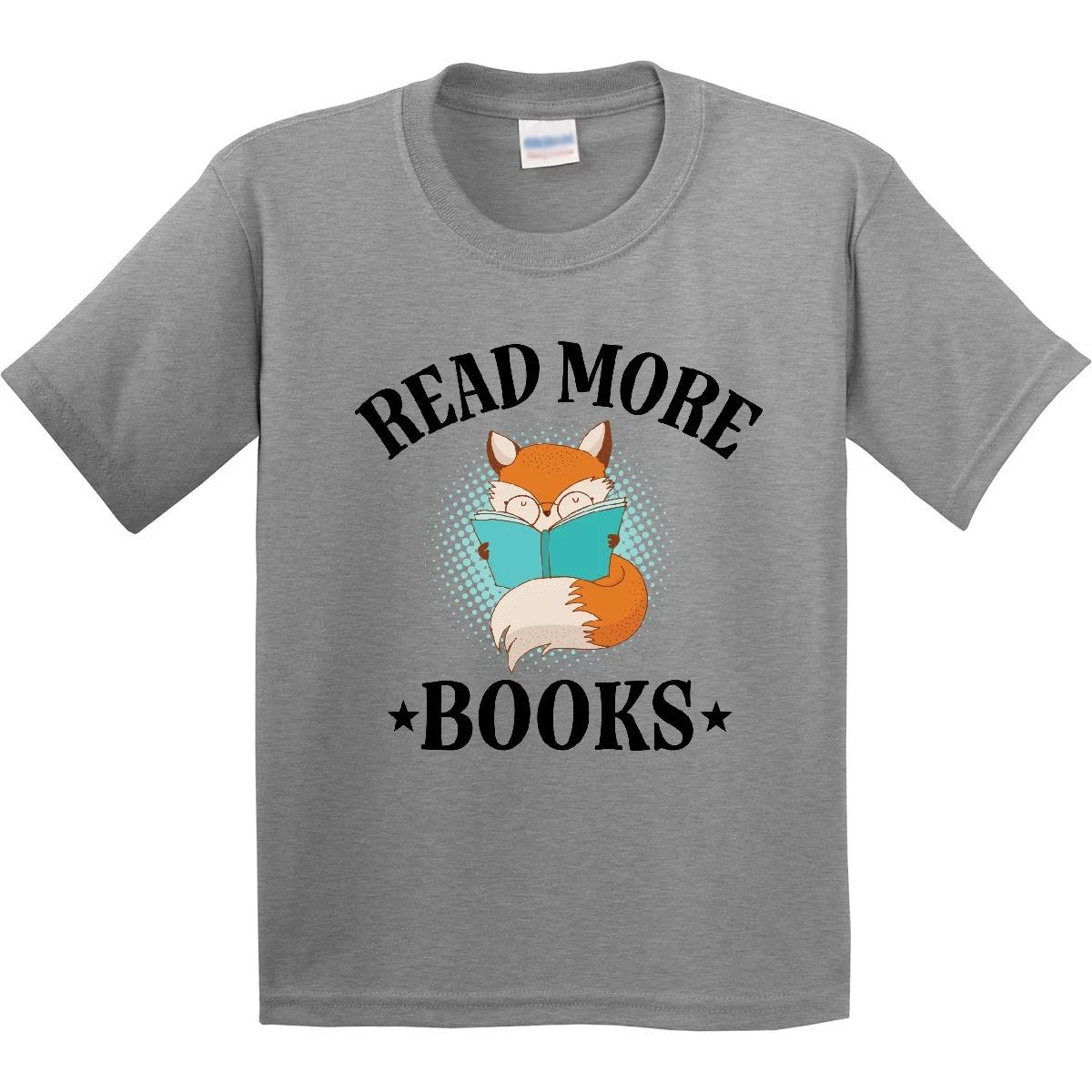 Inktastic Reading Group Fox Read More Books Youth kids boys T-Shirt Club Cute Kids Future 160