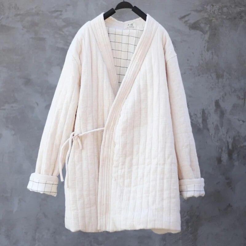 

Johnature женские парки с поясом в китайском стиле с v-образным вырезом и длинными рукавами плюс хлопковые пальто однотонная одежда зимние винтажные парки One Size чёрный