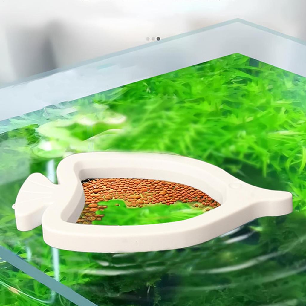 Aquarium Feeding Ring Fish Tank Station Floating Food Tray Feeder Accessories Fish Foods Feeder Floating Tray With Suction Cup