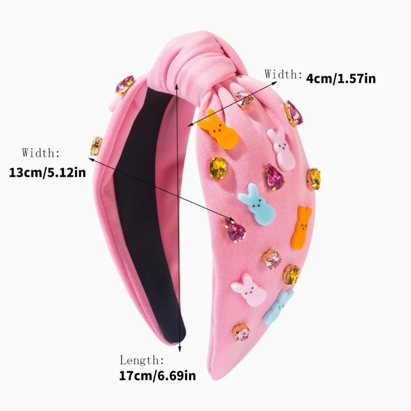 Luxurious Blingbling Headband Eye-catching Headwear Easter Party Photo Props Women Headwear Cosplay Accessories