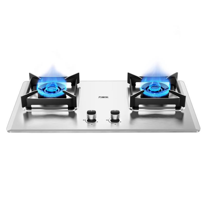 WanJiaLe Dual Burner Gas Cooktop CN plug (adapter included)
