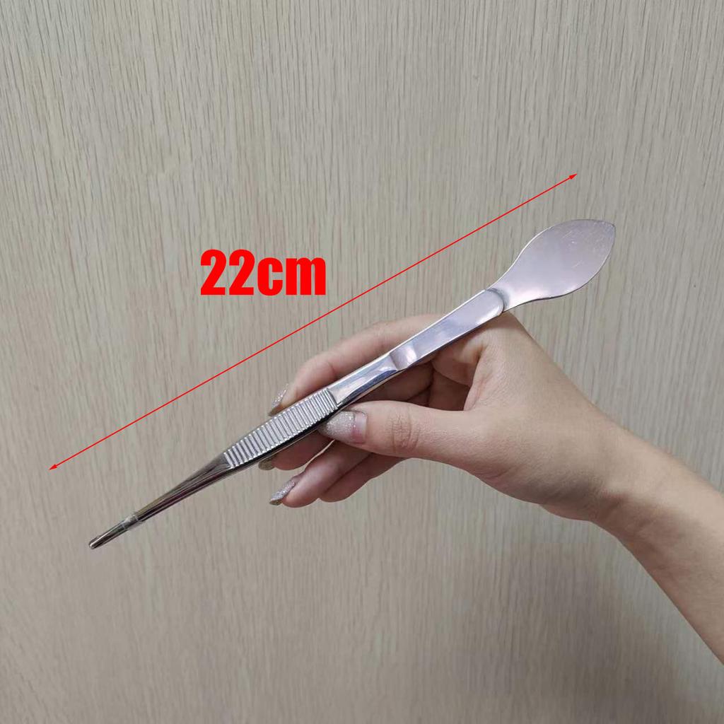 2-in-1 304 Stainless Steel Professional Root Rake with Bonsai Tweezers Soil Farming Tool Fleshy Tweezers for Succulents Crafting