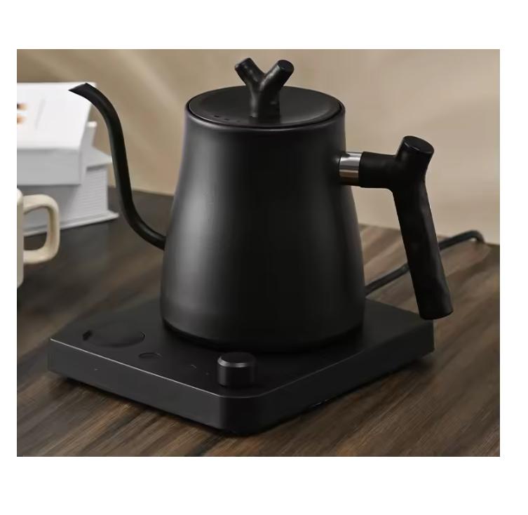 

2026 1000W Electric Gooseneck Kettle 1000ml 304 Stainless Steel Coffee Pot Intelligent Temperature LED Display for Coffee Tea