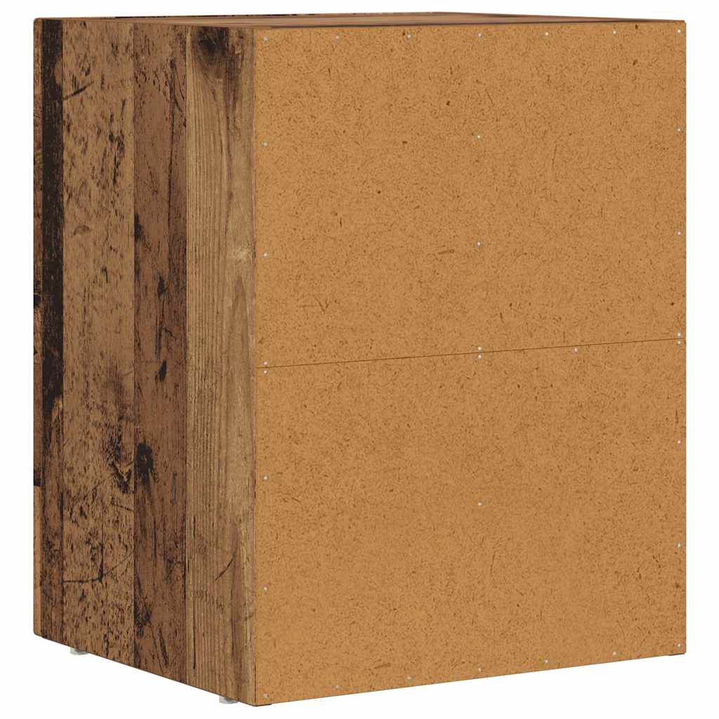 Nightstand Reclaimed Wood Look 40 x 35 x 50 cm Engineered Wood