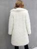 Fabrik Verkauf 2023 Frühling Herbst Winter Lange Faux Pelzmantel Frauen Plüsch Jacke Damen Wihite Flauschigen Jacke Langarm Mode oberbekleidung